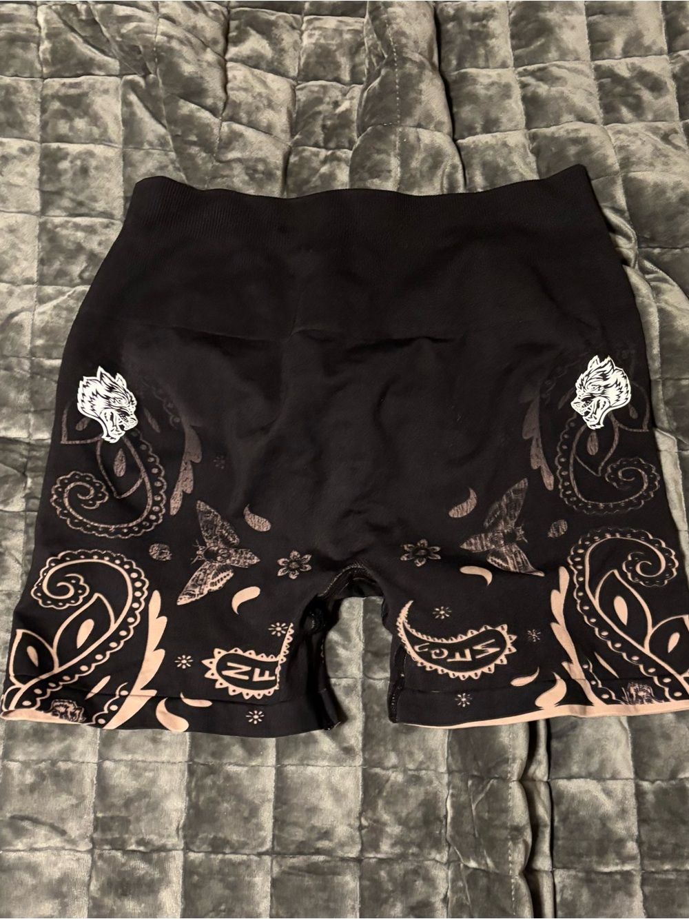 Darc Sport High Waisted Paisley Scrunch Shorts